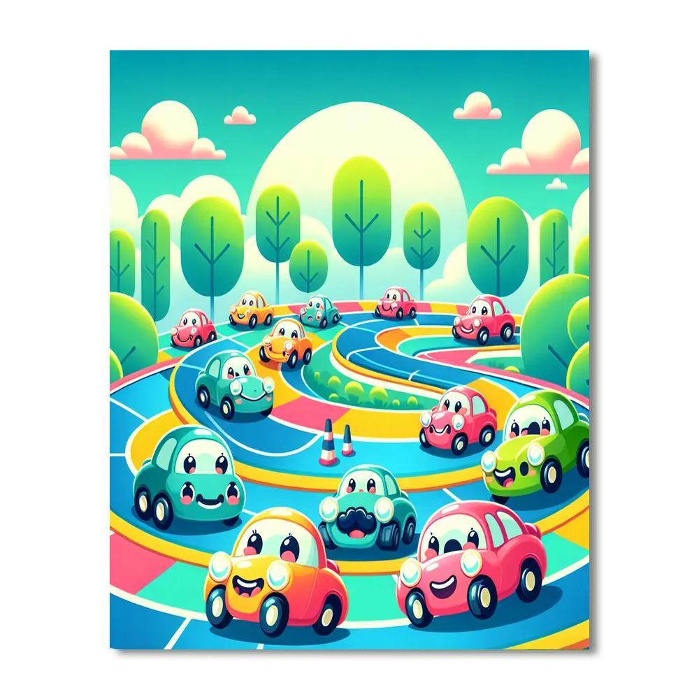 Cool Cars Painting By Numbers Kit