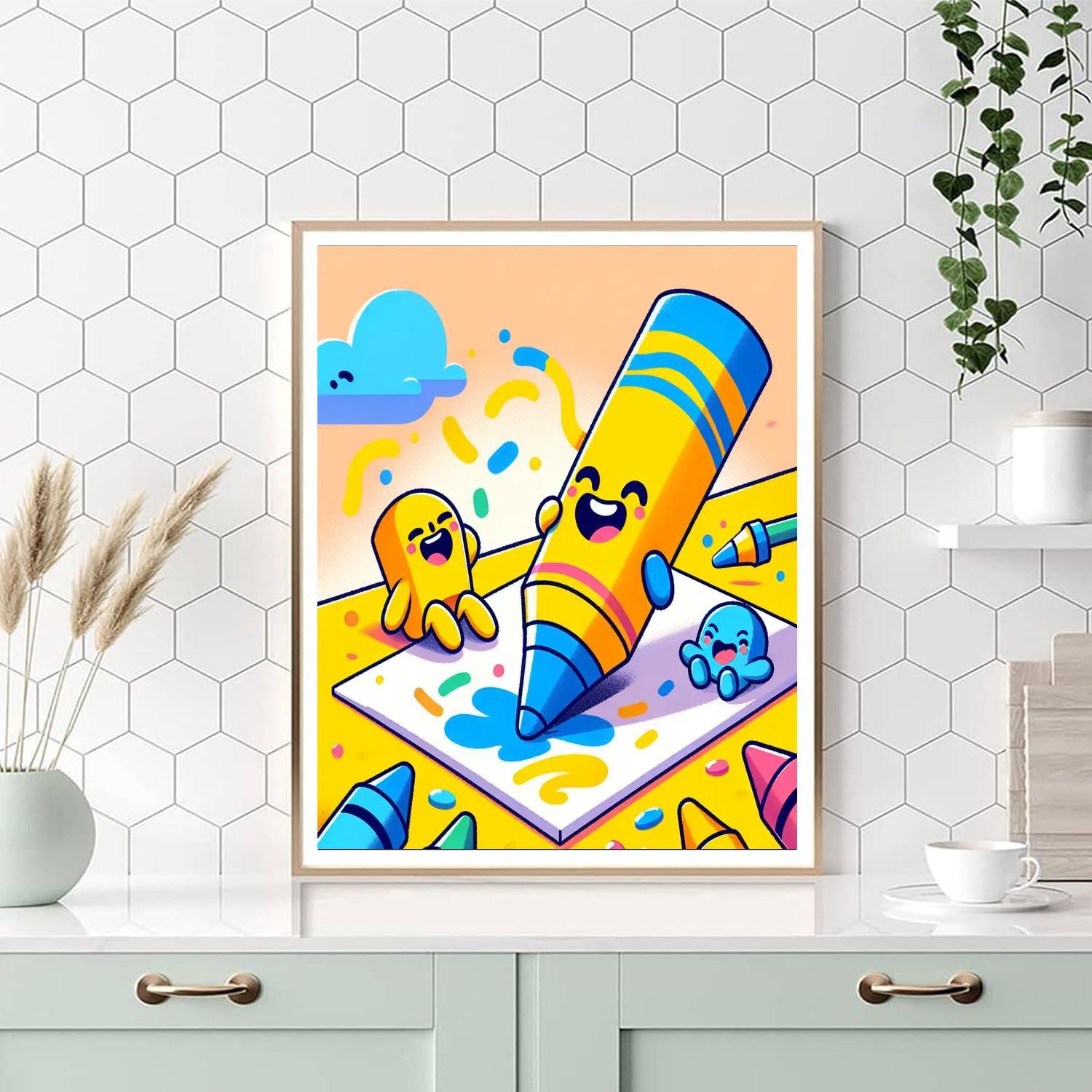 Crayon Creations Paint By Numbers Art