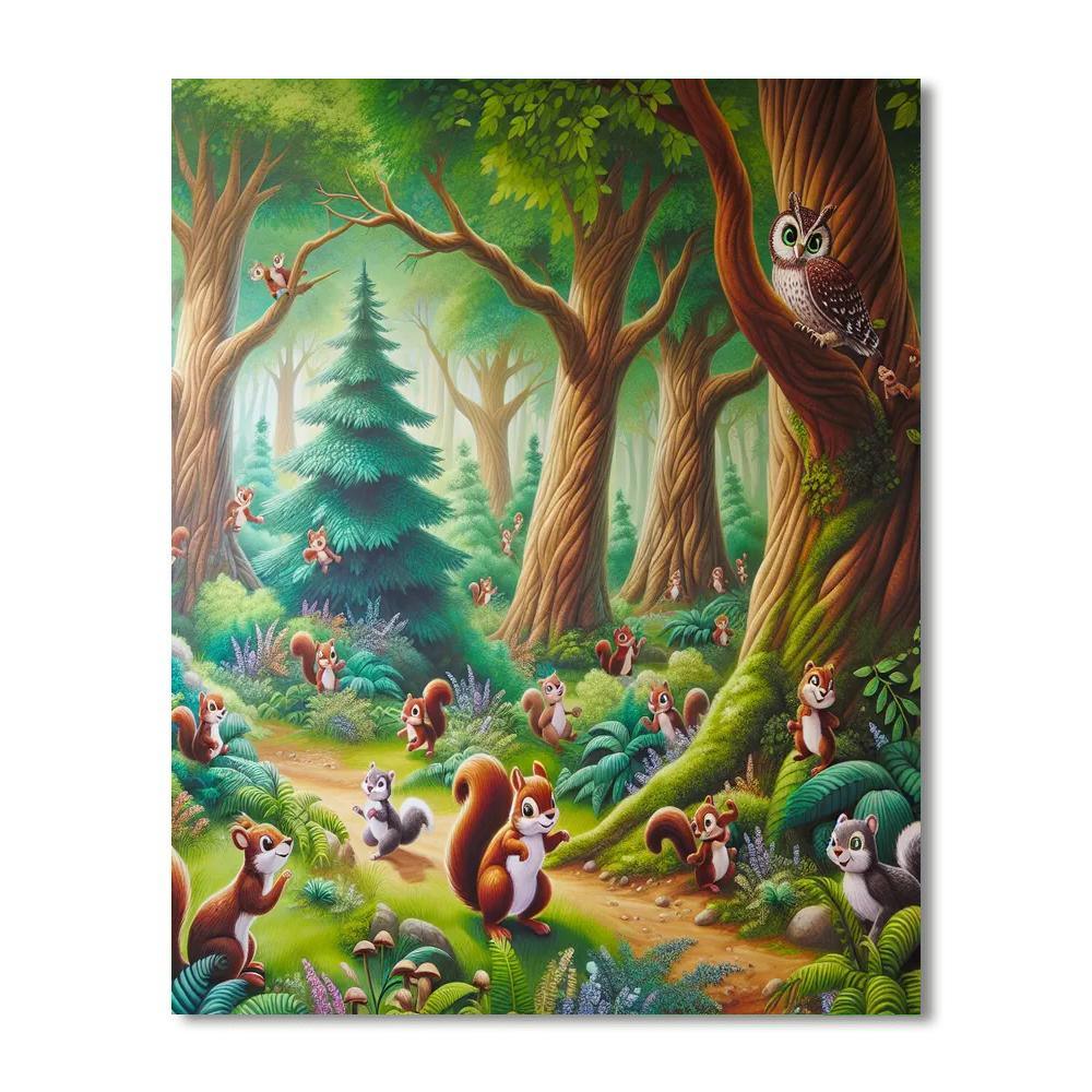 Magic Woodland Creatures DIY Paint By Numbers