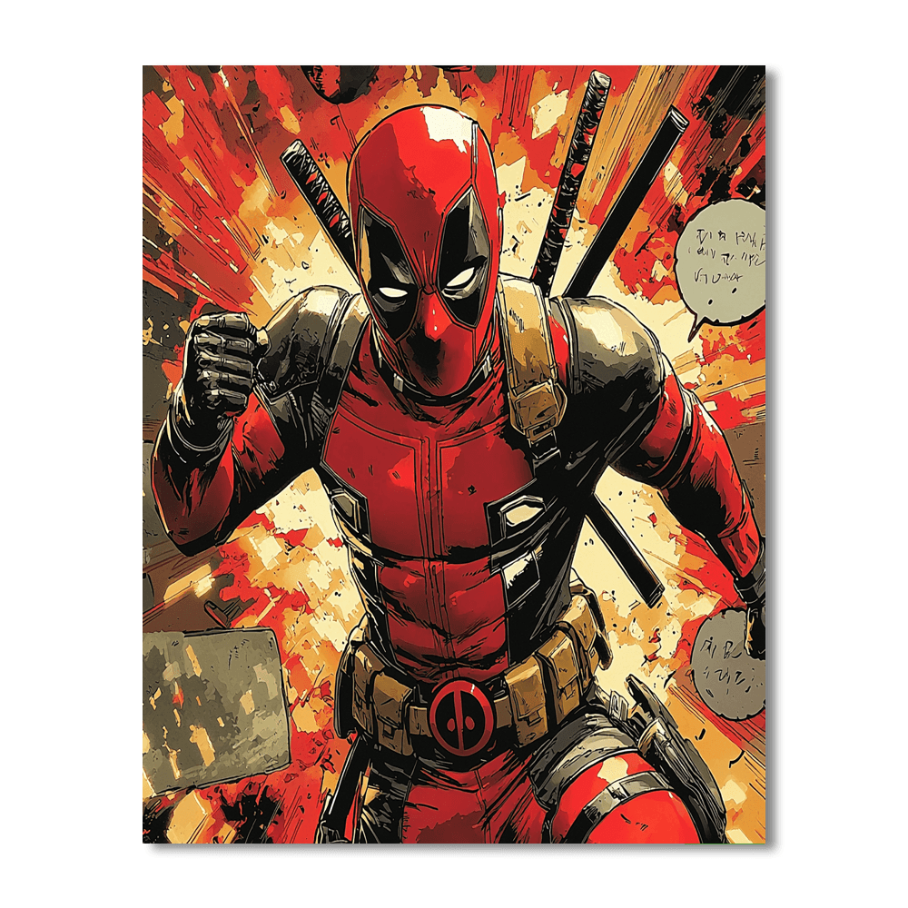 Ryan Reynolds: Charming Irreverence Of Deadpan Delight Painting Number Kit