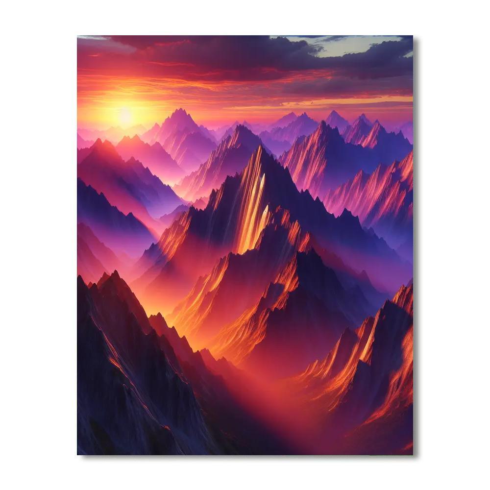 Breathtaking Mountain Views Paint By Numbers Kits