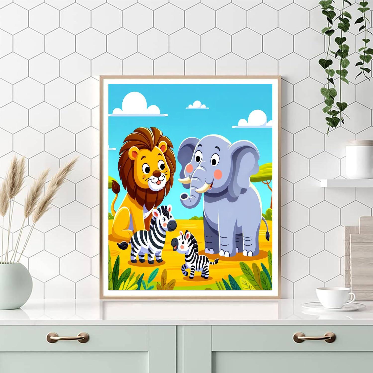 Safari Adventure - Colorful Journey Paint By Numbers