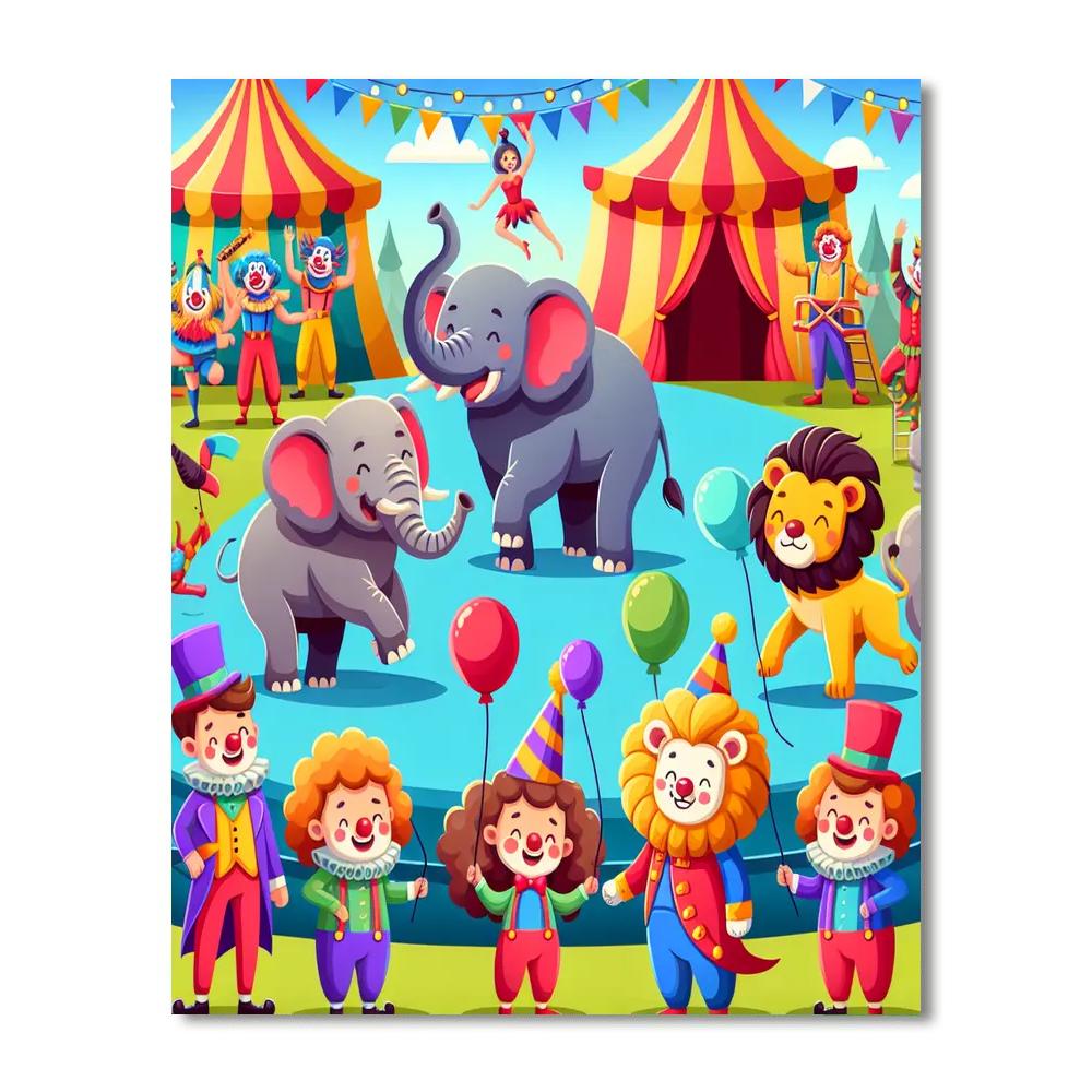Magic At The Circus Paint By Numbers