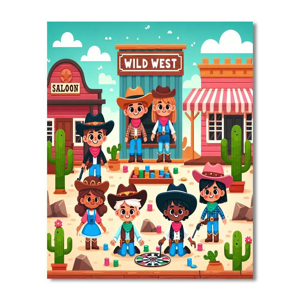 Whimsical Wild West Paint By Numbers Kits