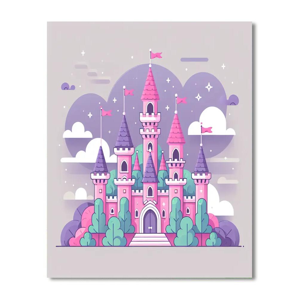 Dreamy Fairy Castle Painting By Numbers Kit