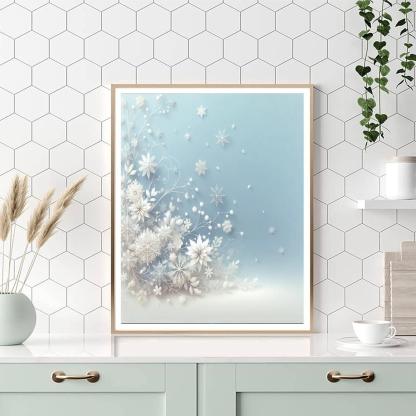 Delicate Snowflakes Numbered Painting Kits