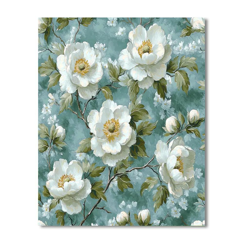 Pierre Joseph Redouté Inspired Timeless Elegance Of Nature  Painting Number Kit