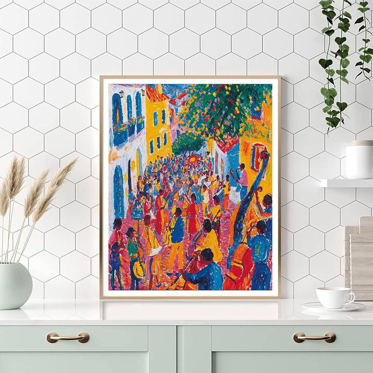 Henri Matisse Inspired Street Musicians  Number Painting