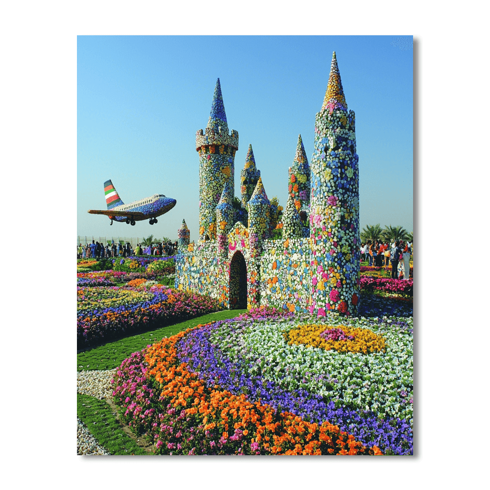Dubai Miracle Garden - Uae Number Painting