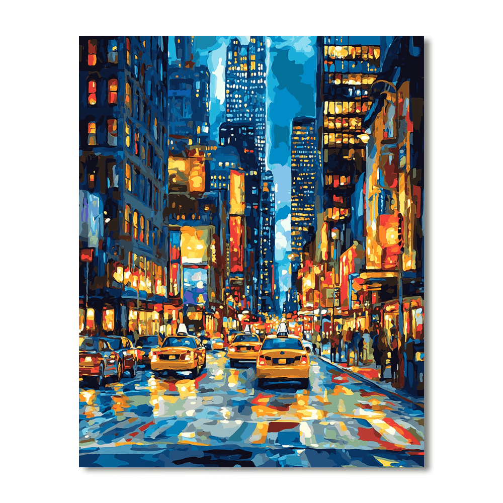 Edward Hopper Inspired Nighttime In The City  Numbered Painting Kits