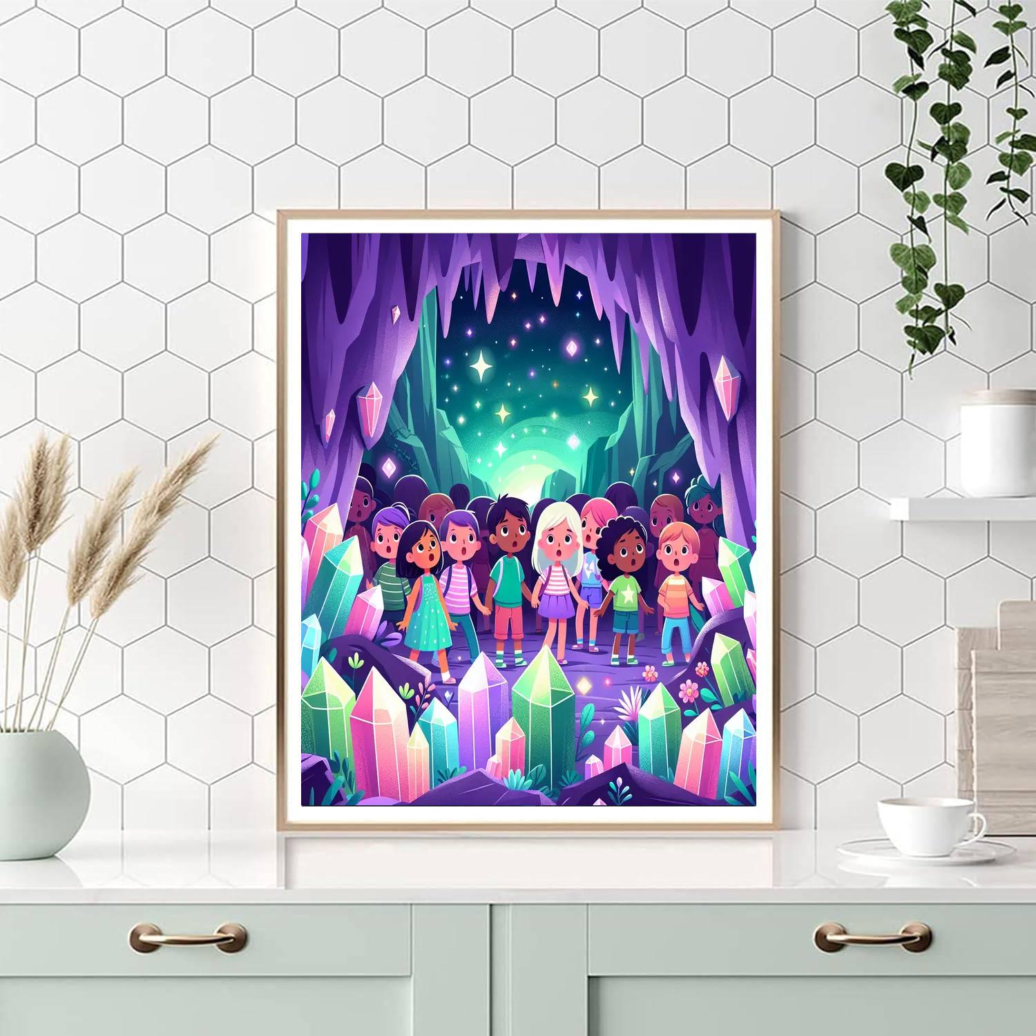 Adventure At Crystal Caves Paint By Number