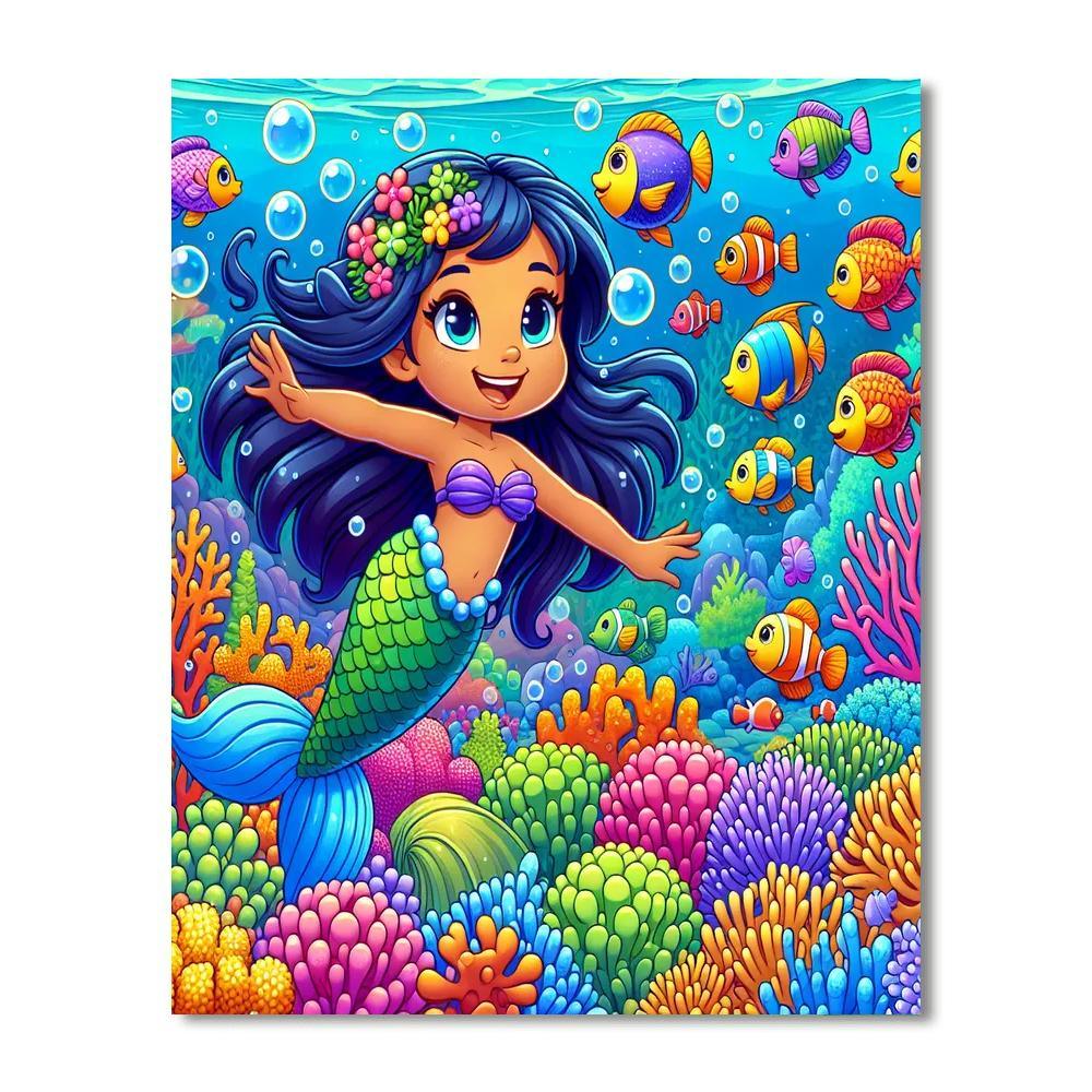 Mystical Ocean Creatures Paint By Numbers Art