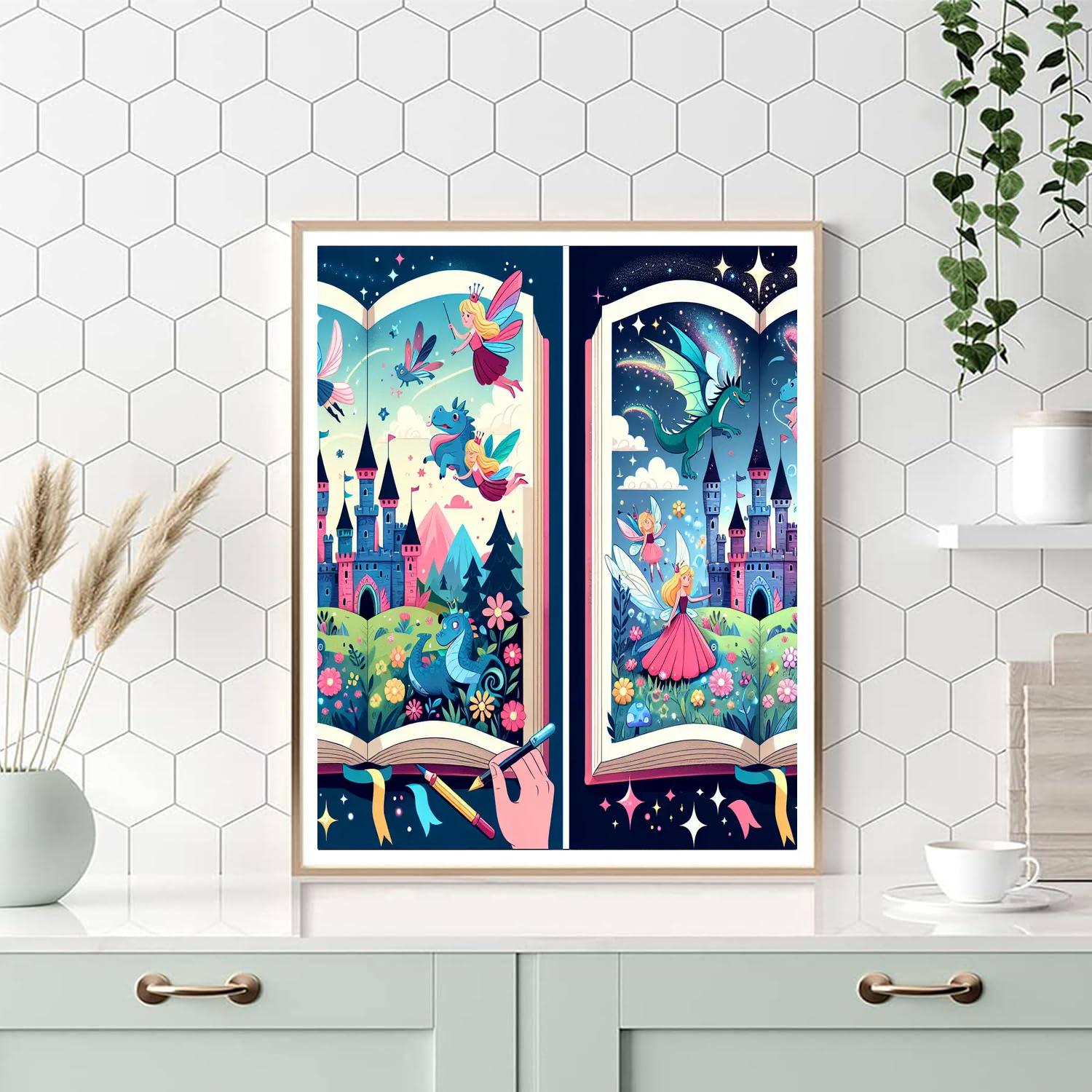 Fairytale Storybook Paint By Numbers Art