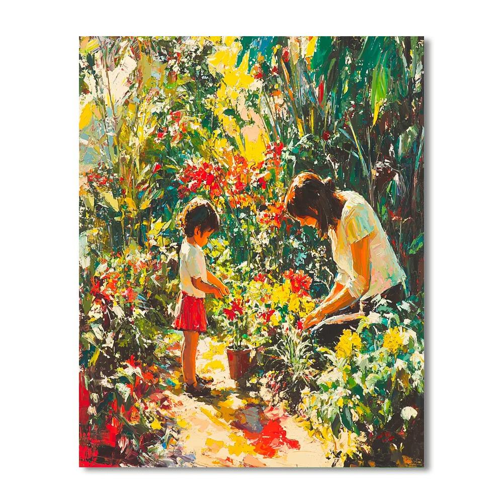 Garden’s Glow Number Painting