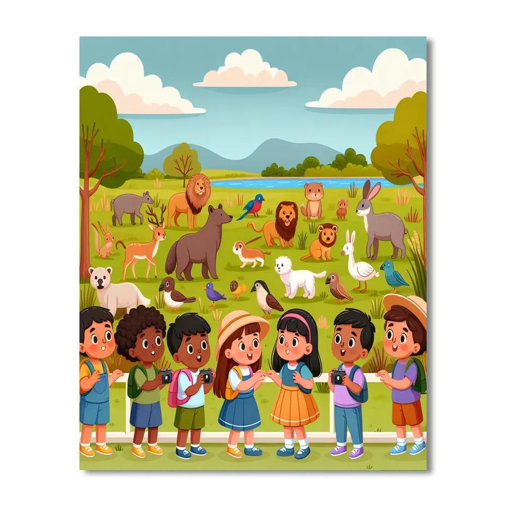 Wildlife Watch Number Painting