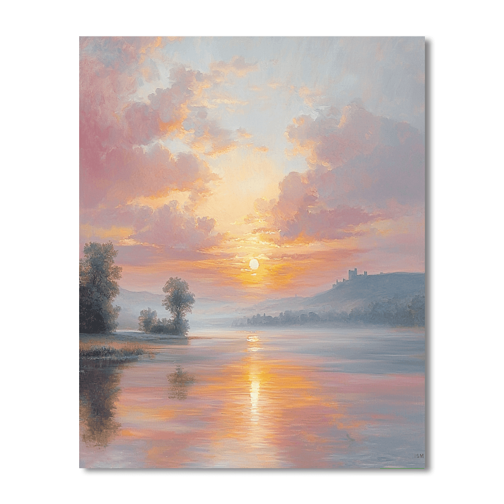 J.M.W. Turner Inspired Rays Of Dawn  Paint By Numbers Kits