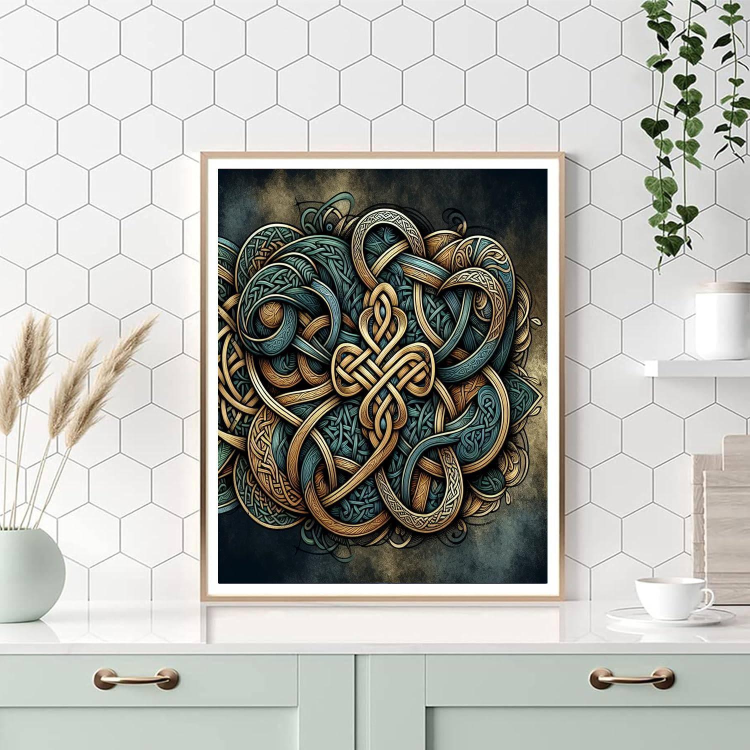Intricate Celtic Knotwork Paint By Color