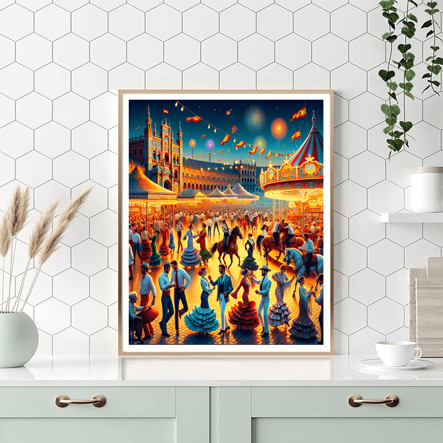 Seville Feria - Seville, Spain Paint By Color