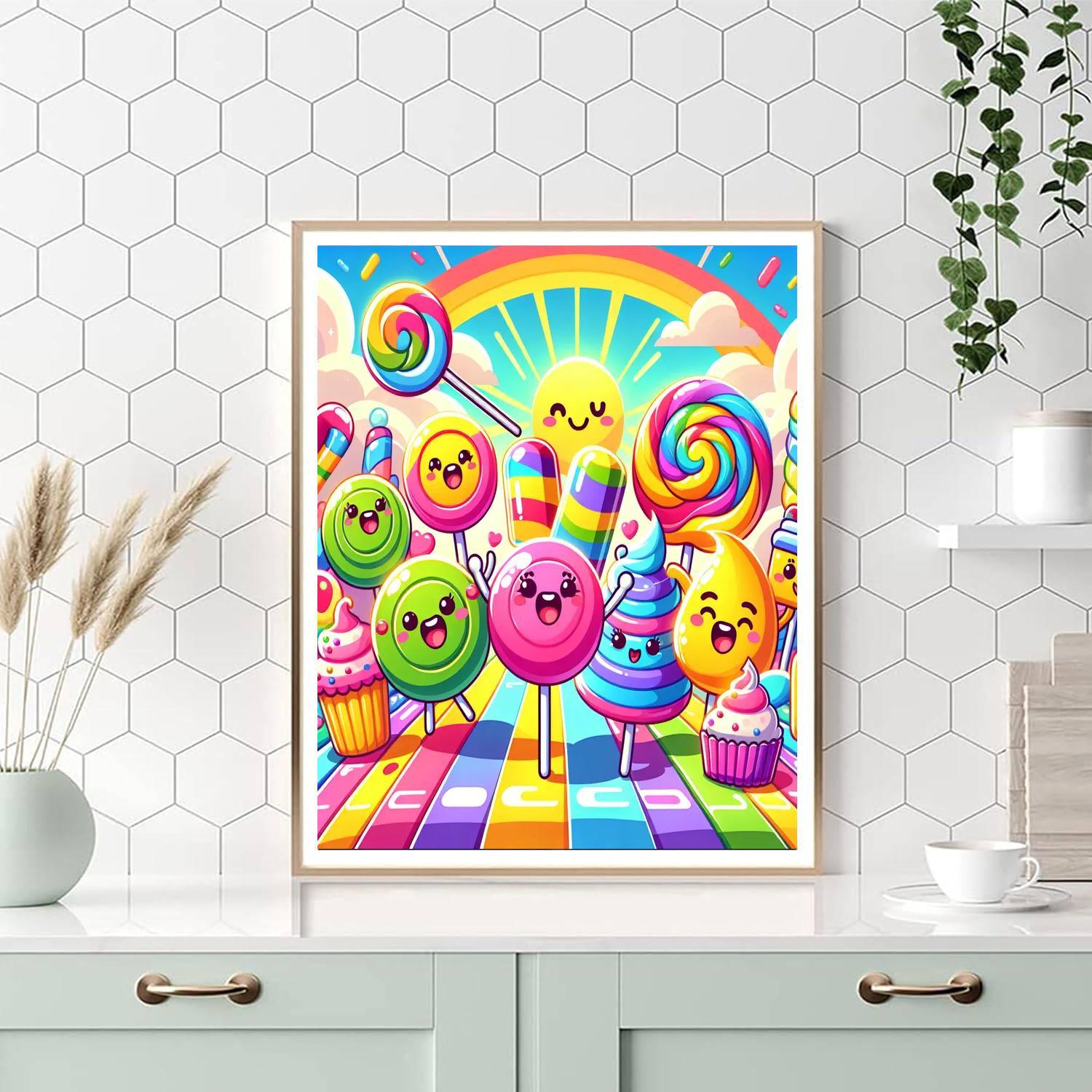 Fantasy Adventure In Candy Land Paint By Color