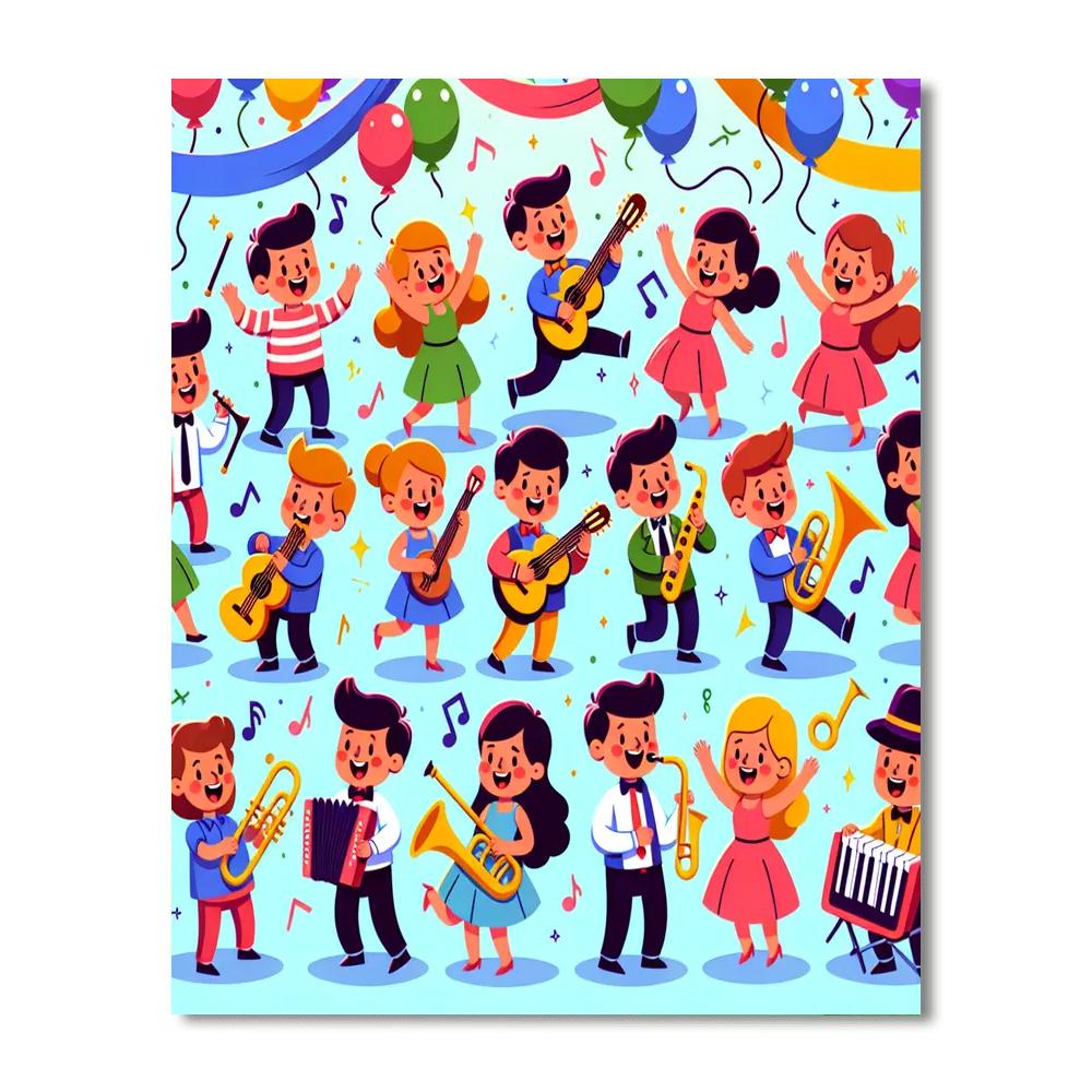 Festive Fiesta Frolic Painting By Numbers Kit