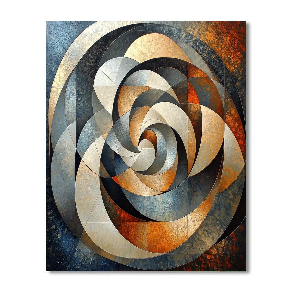 Caravaggio Inspired Fractals Of Time  Numbered Painting Kits