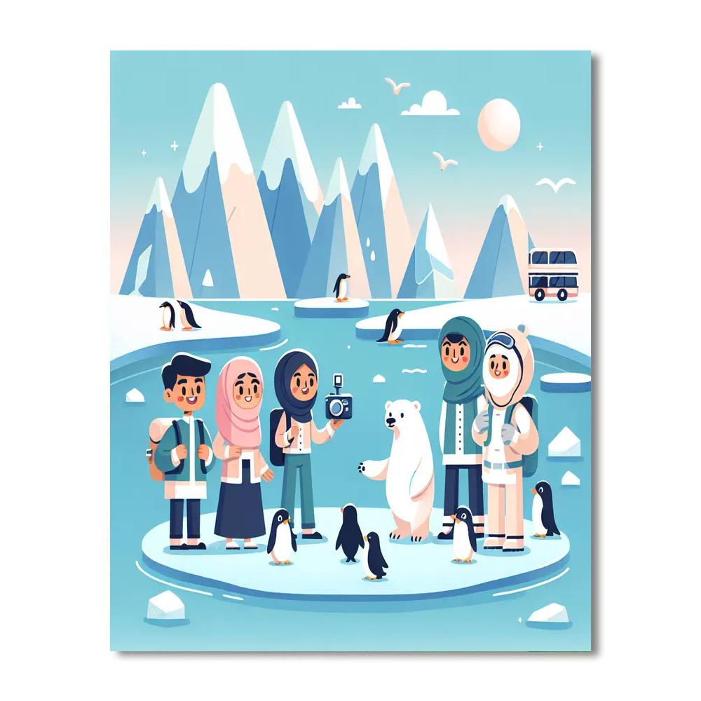 Polar Explorer Painting Number Kit