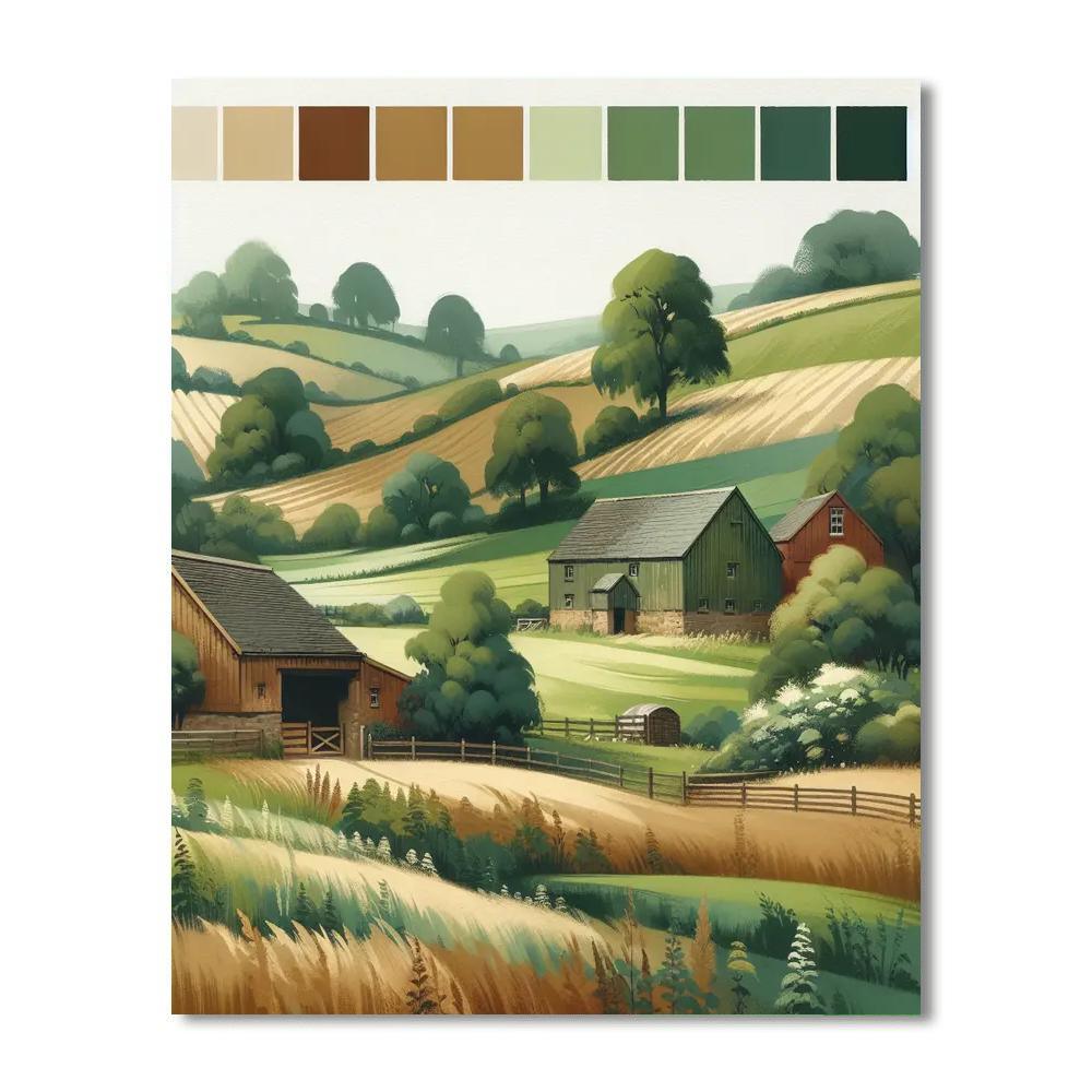 Rustic Countryside Haven Paint By Numbers