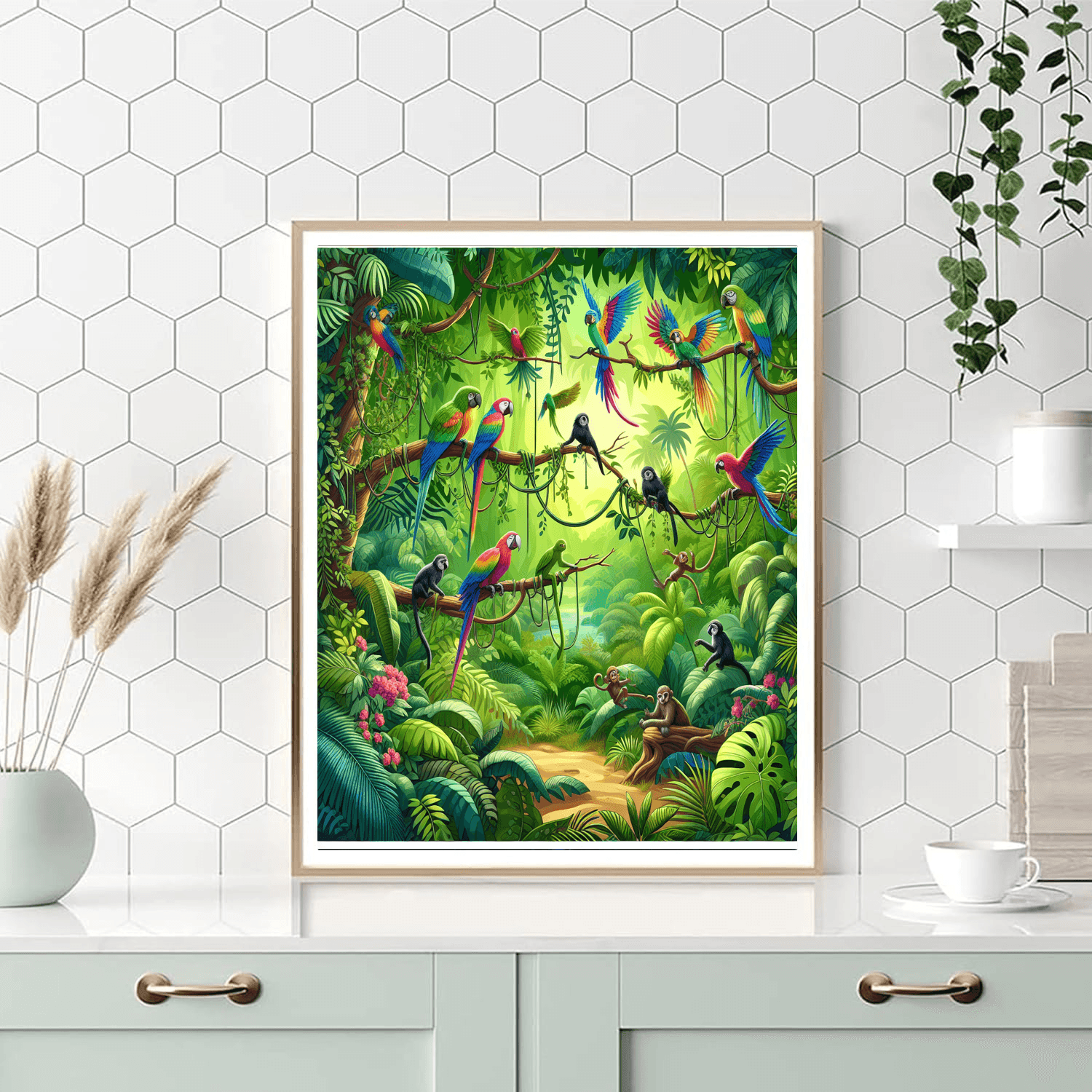 Jungle Adventure Journey Painting Number Kit