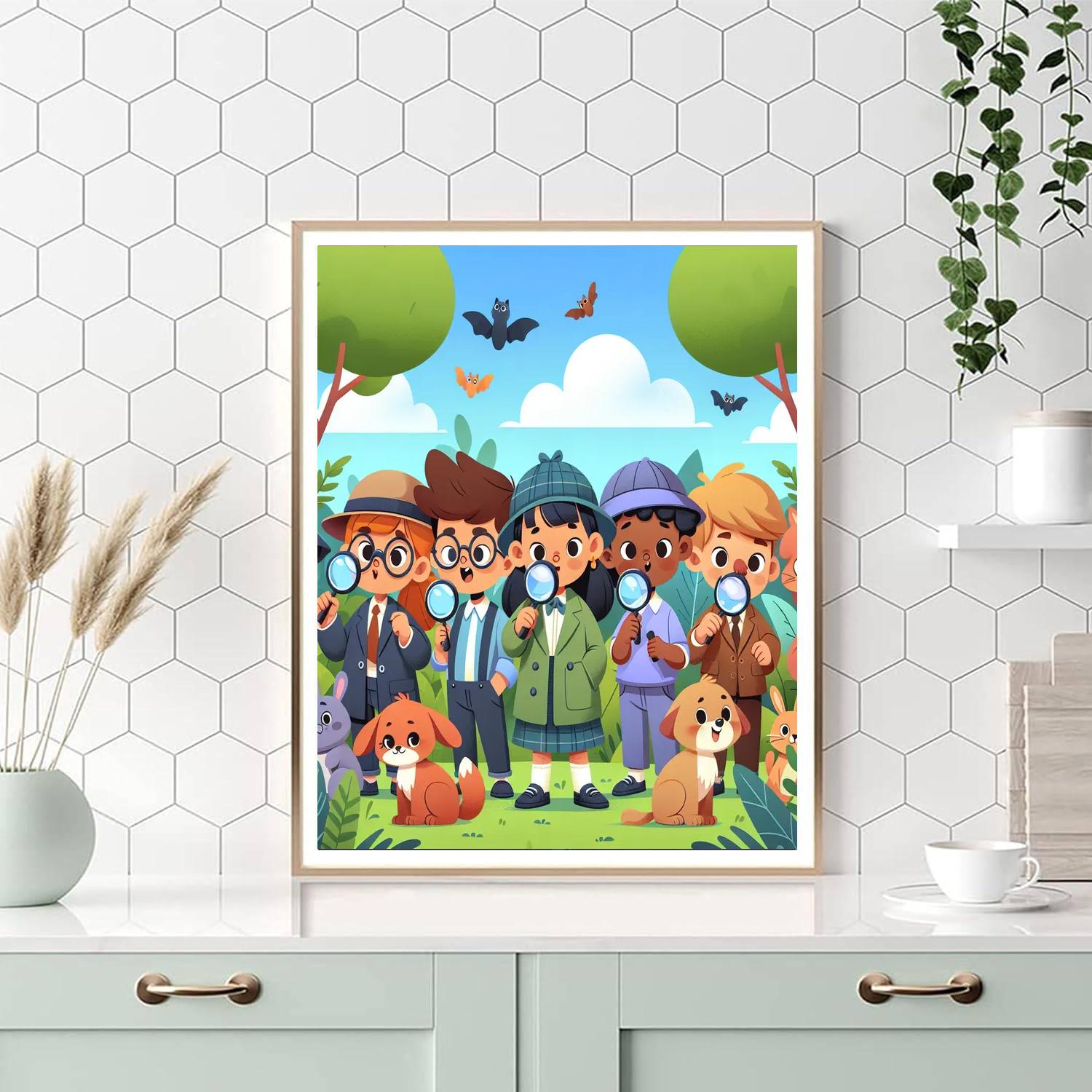 Jungle Detective Expedition Number Painting