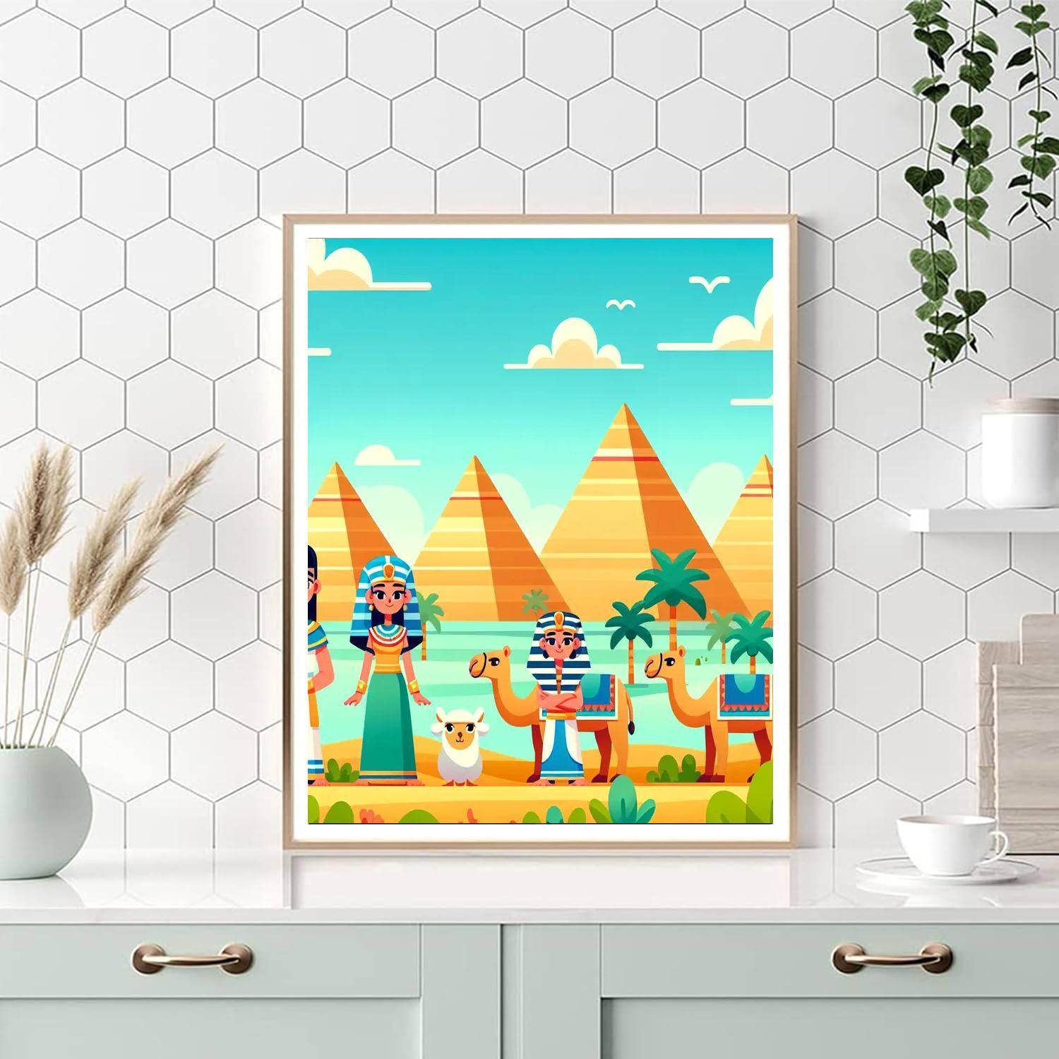 Adventure In Egypt Painting Number Kit