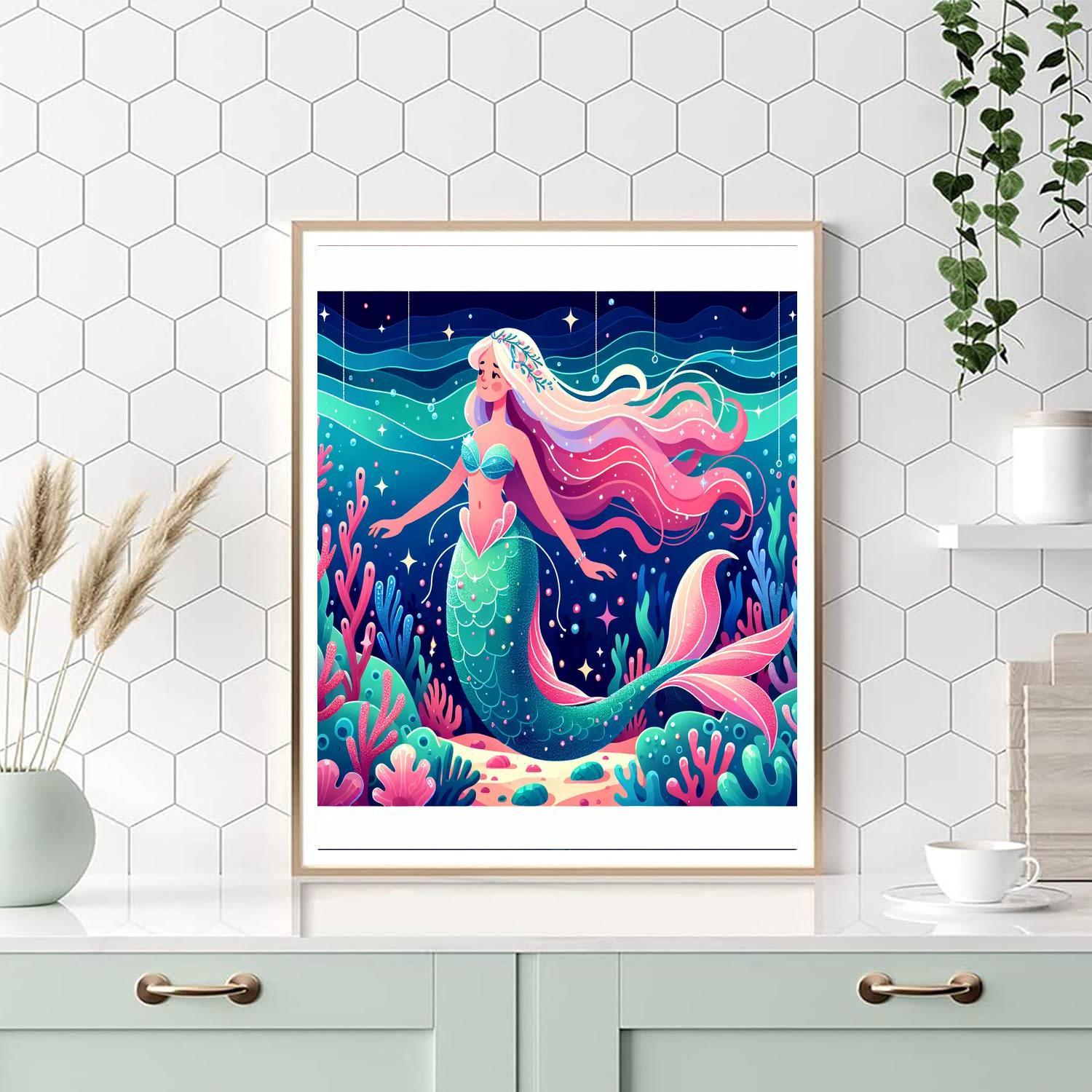 Majestic Magical Mermaid Painting By Numbers Kit