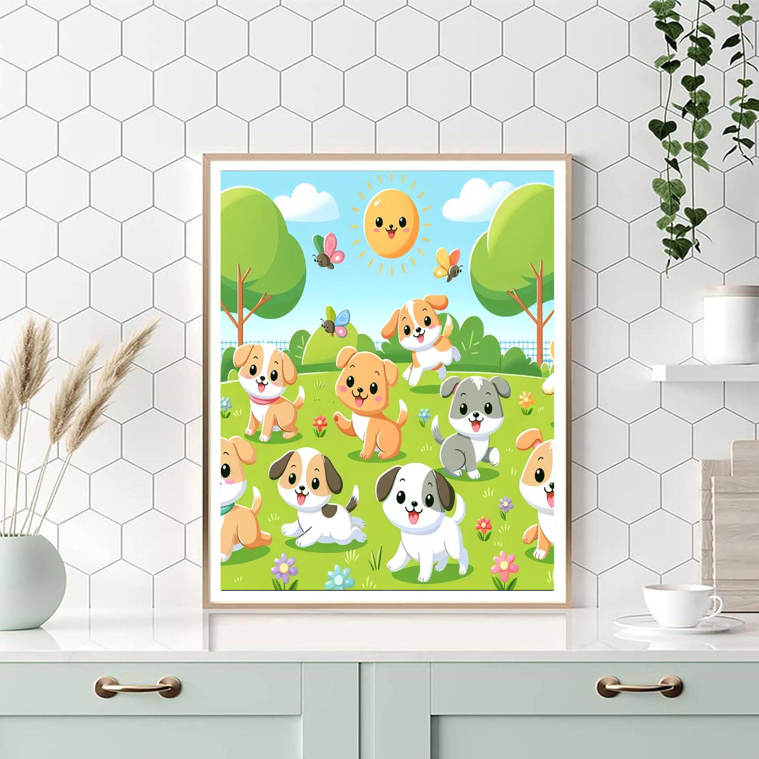 Puppy Adventures Number Painting