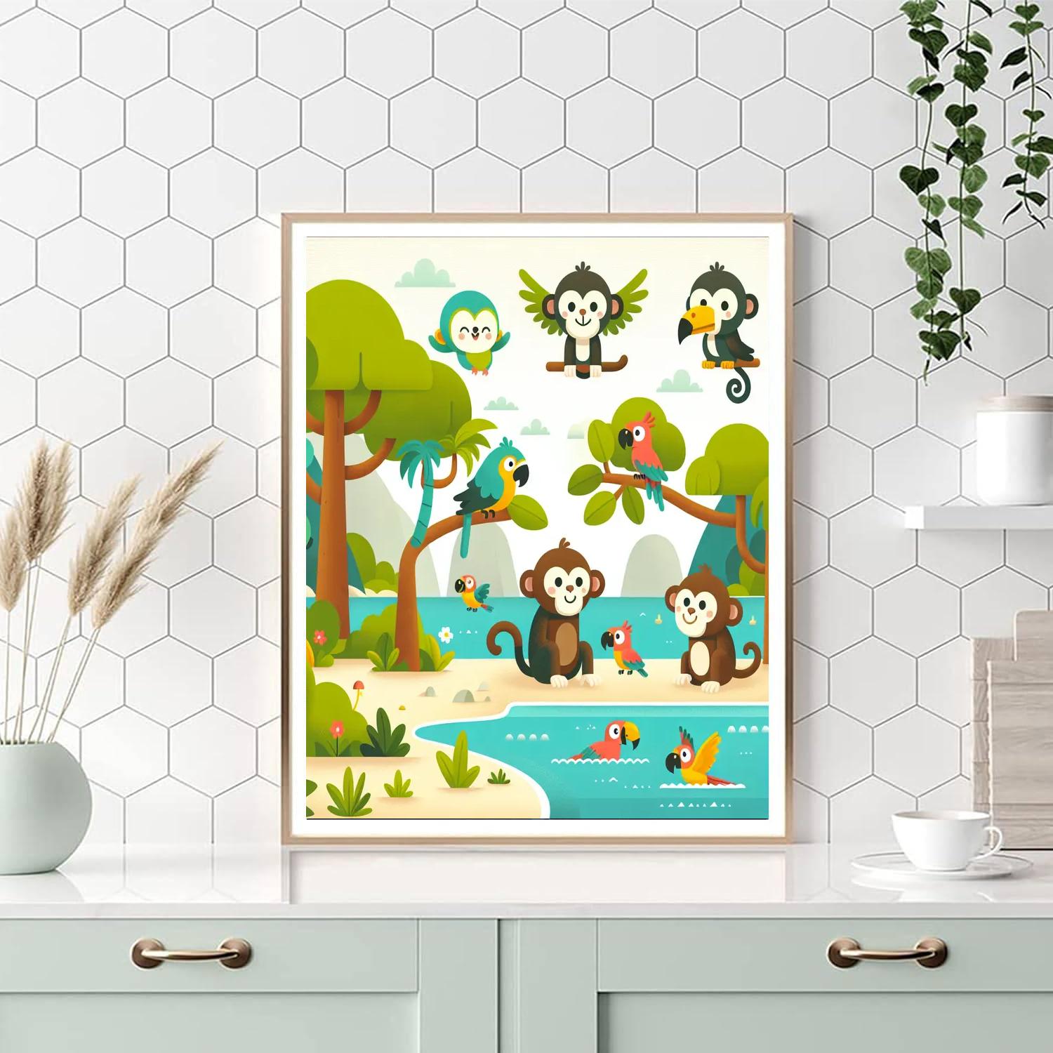 Tropical Island Troupe Painting By Numbers Kit