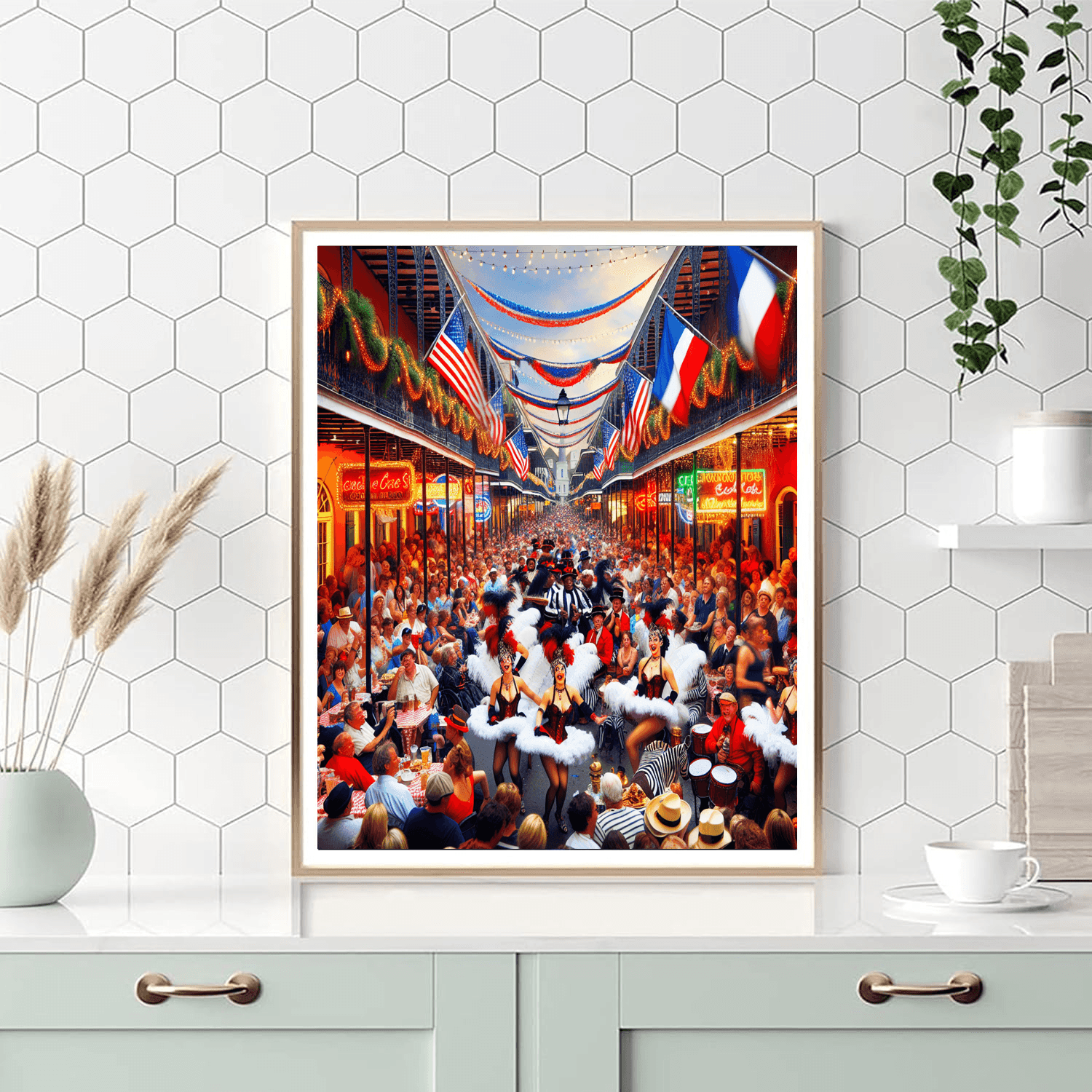 Fête De La Bastille - New Orleans, Usa Paint By Color