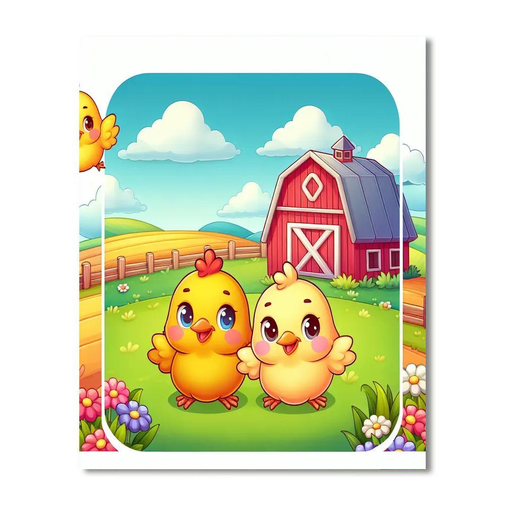 Chirpy Chick Adventure Paint By Number