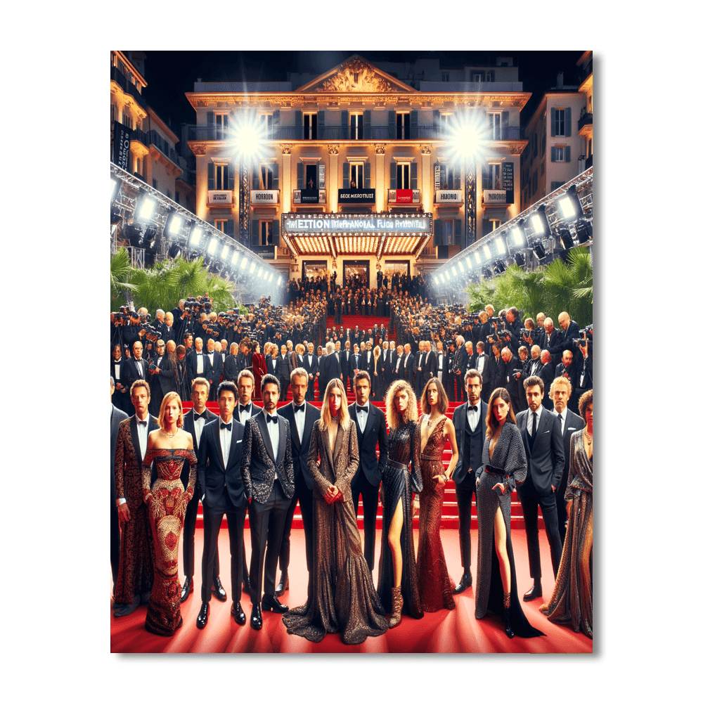 Cannes Film Festival Numbered Painting Kits