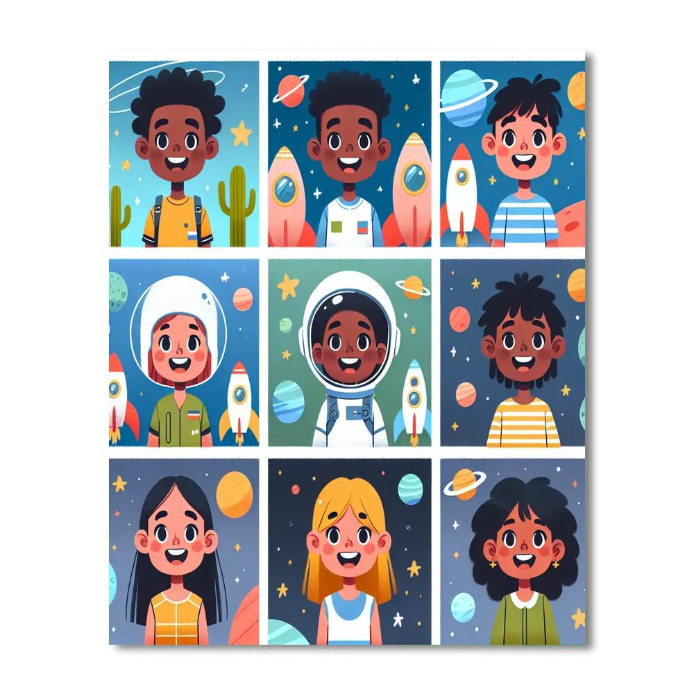 Galactic Globetrotters Paint By Color
