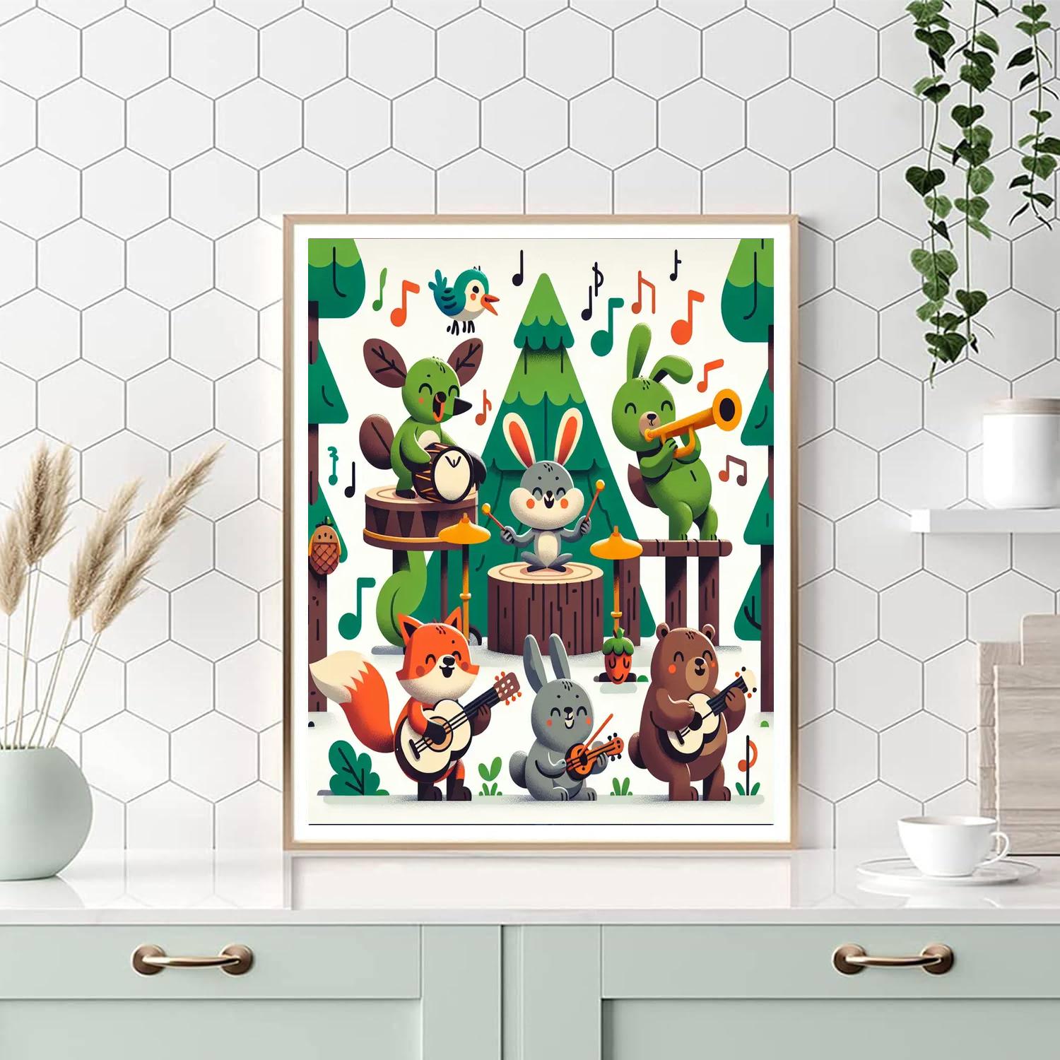 Forest Symphony Serenade Paint By Numbers Art
