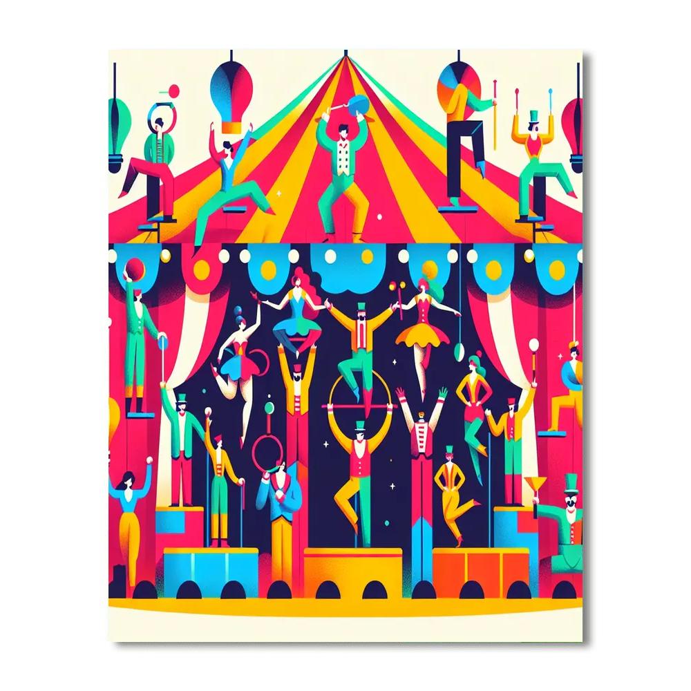 Circus Wonders Spectacle DIY Paint By Numbers