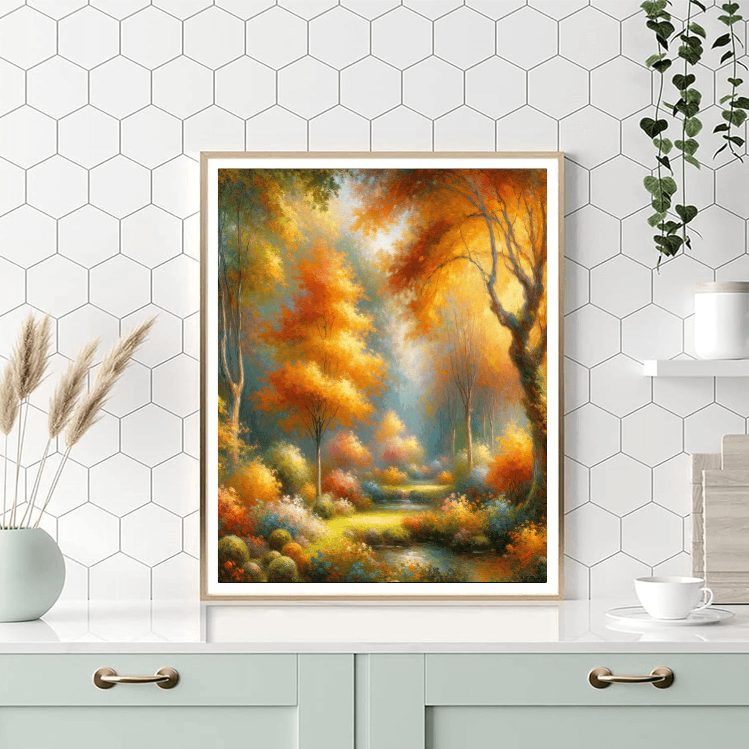 Autumn's Secret Garden Paint By Number