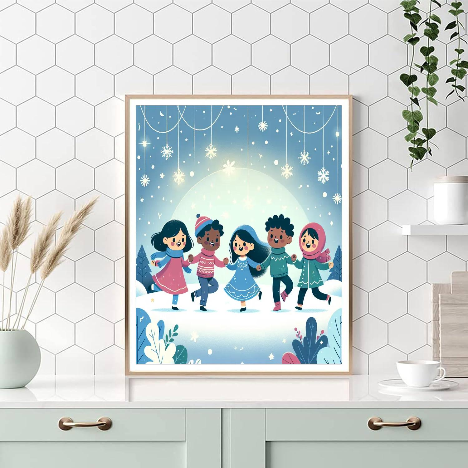 Winter Wonderland Waltz Paint By Numbers Art