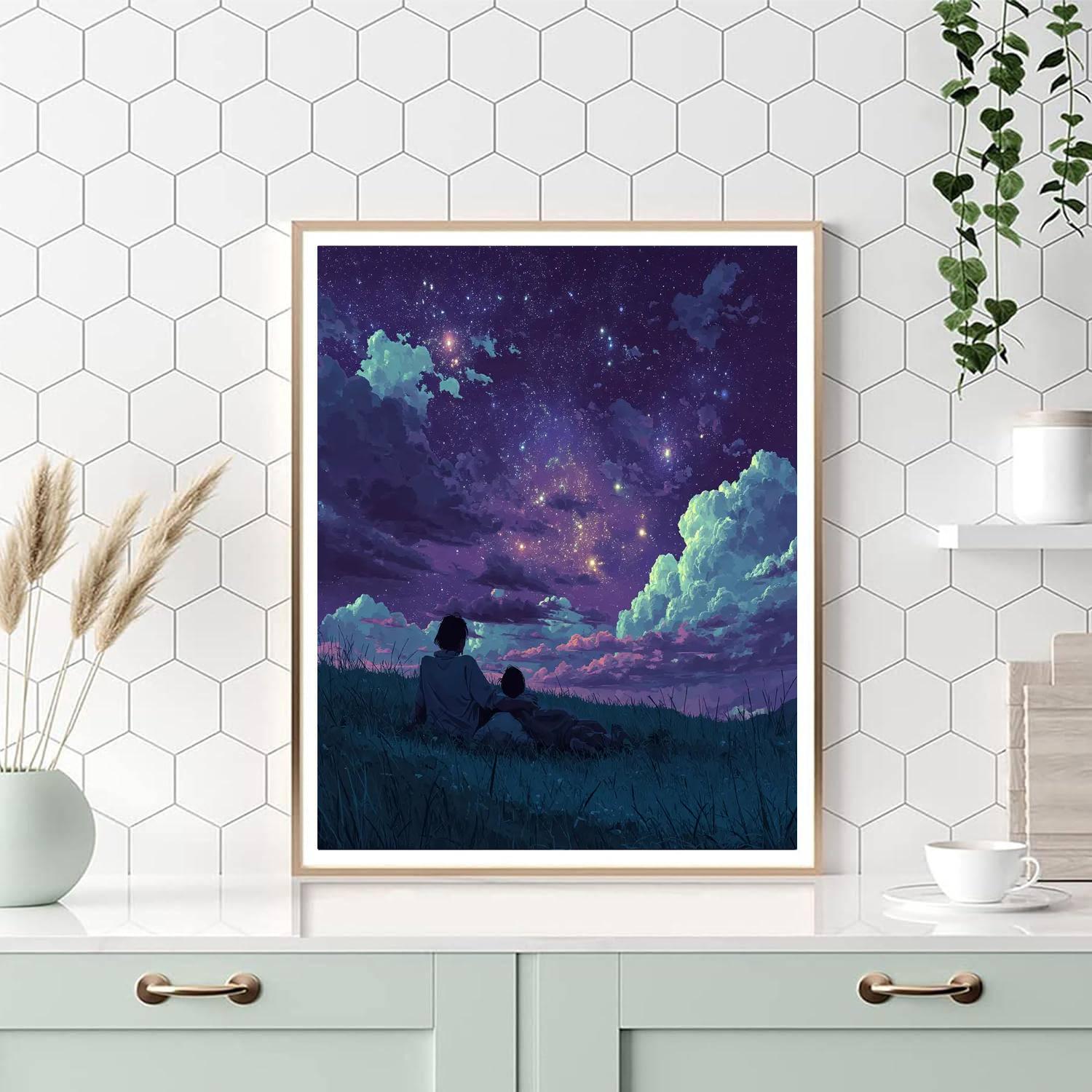 Starry Dreams Of A Mother Paint By Number