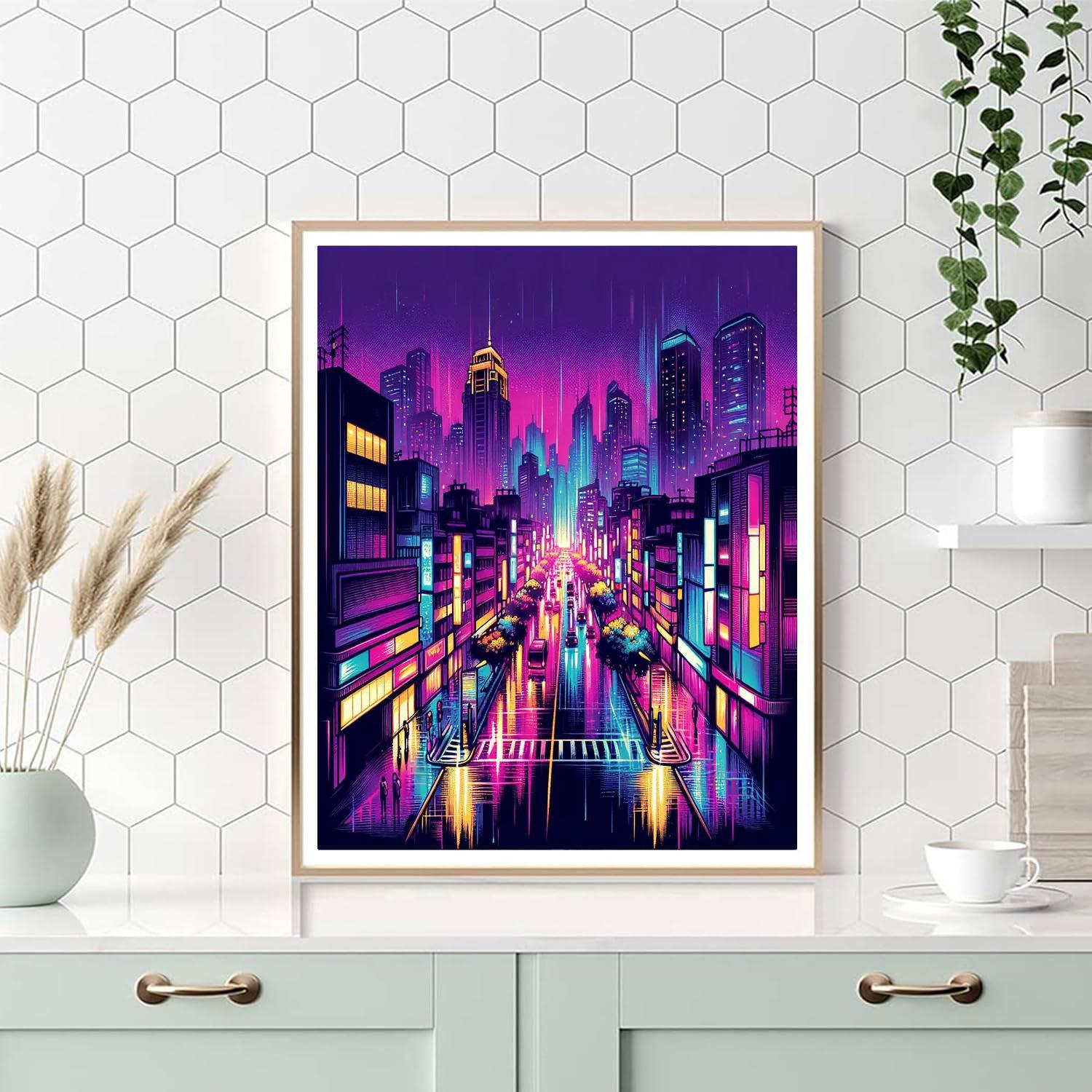 Dazzling Nightlife Paint By Color