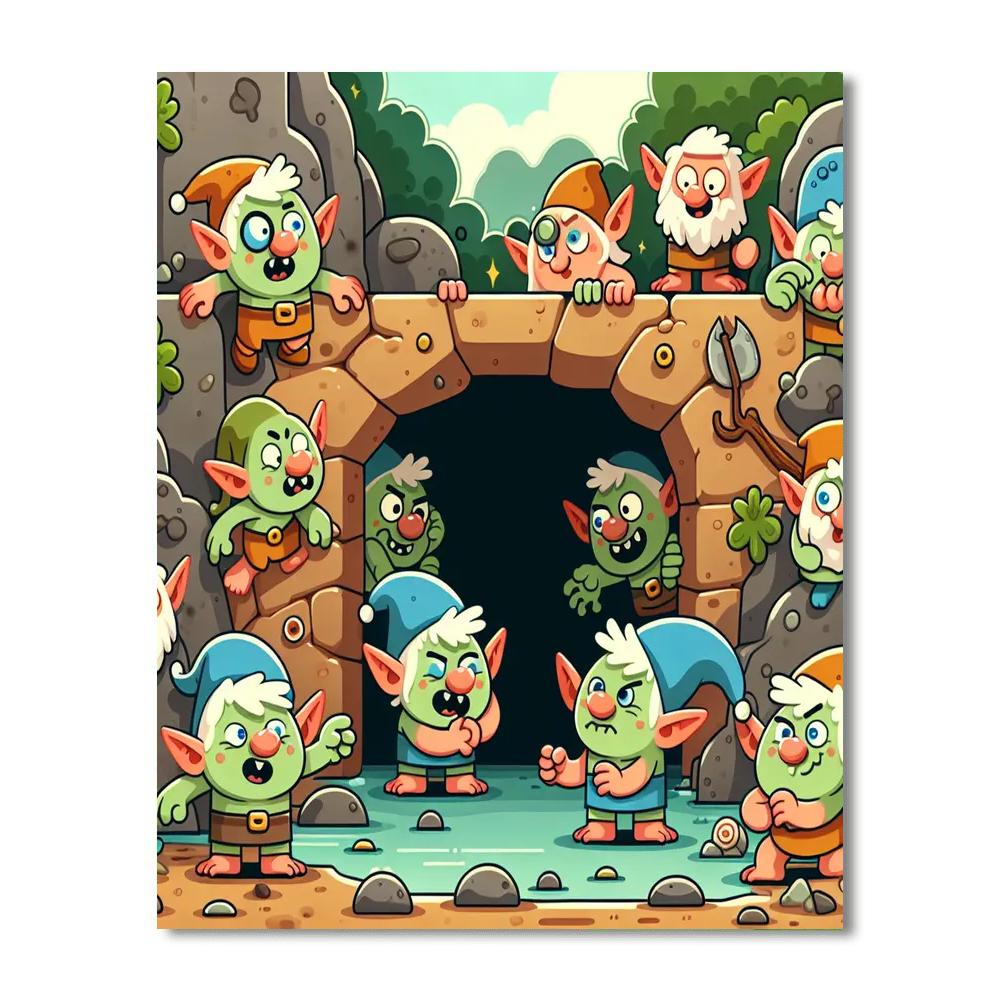 Giggly Goblin Grotto Paint By Numbers