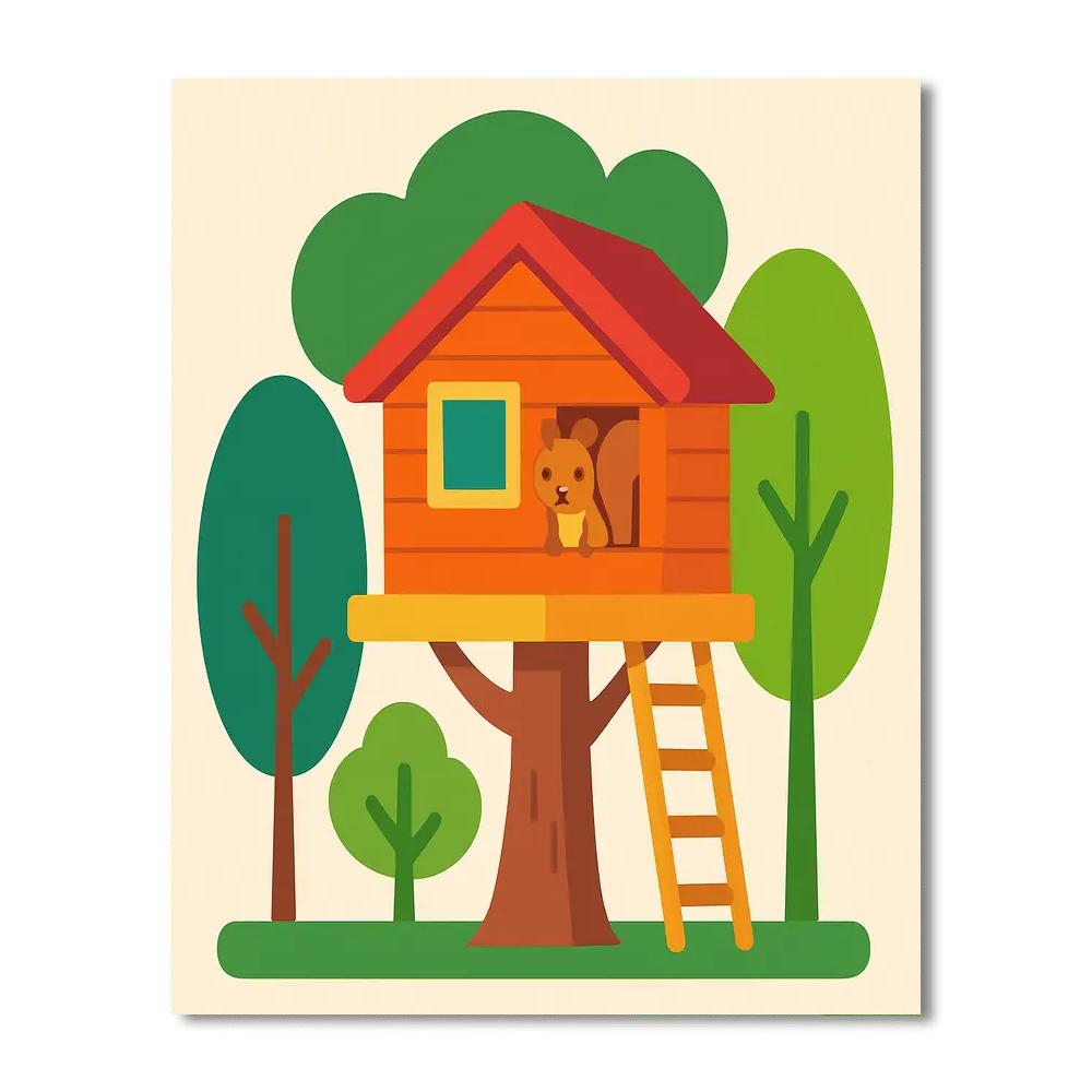 Secret Forest Hideout Numbered Painting Kits
