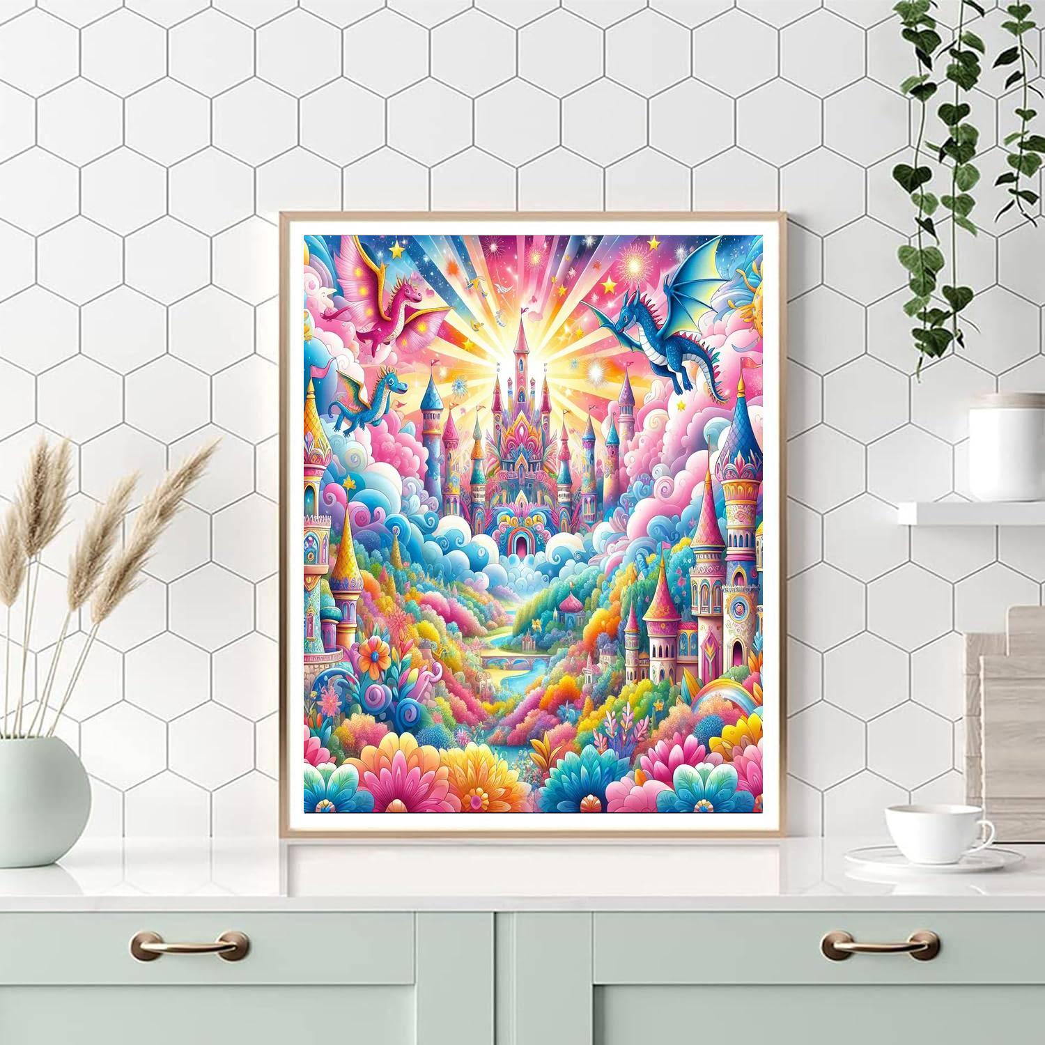 Enchanting Magical Kingdom DIY Paint By Numbers