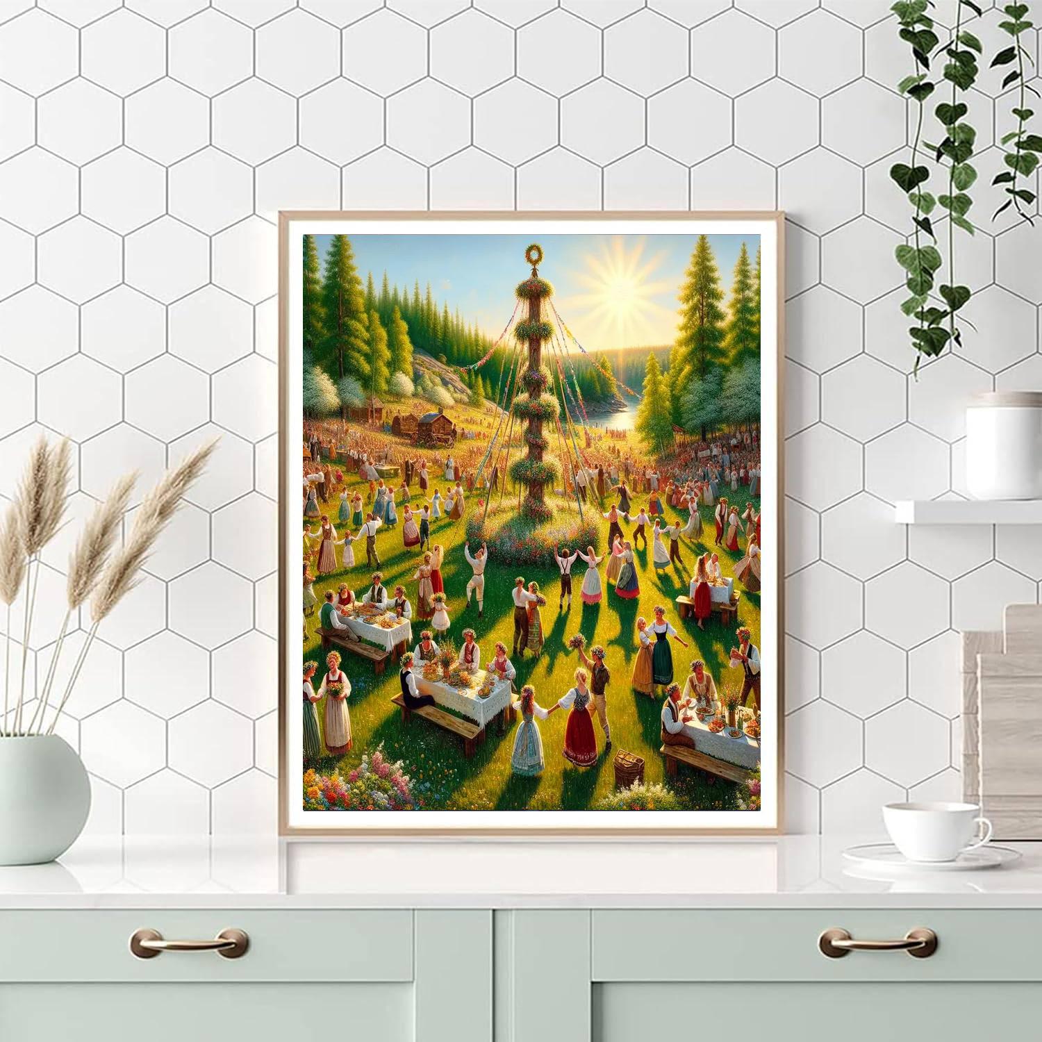 Midsummer - Stockholm Number Painting