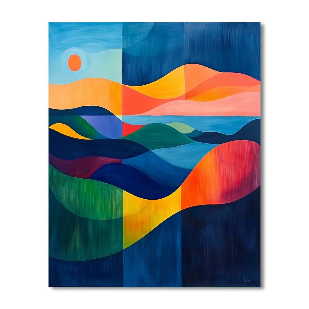 Paul Klee Inspired Chromatic Dialogue  Paint By Number