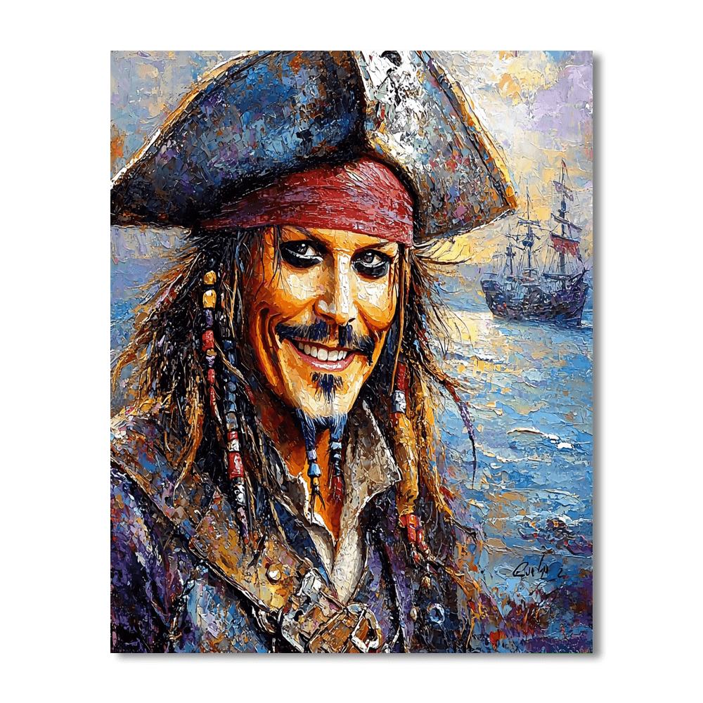 Johnny Depp: Pirate Of The Caribbean's Dreamscape Paint By Numbers Kits