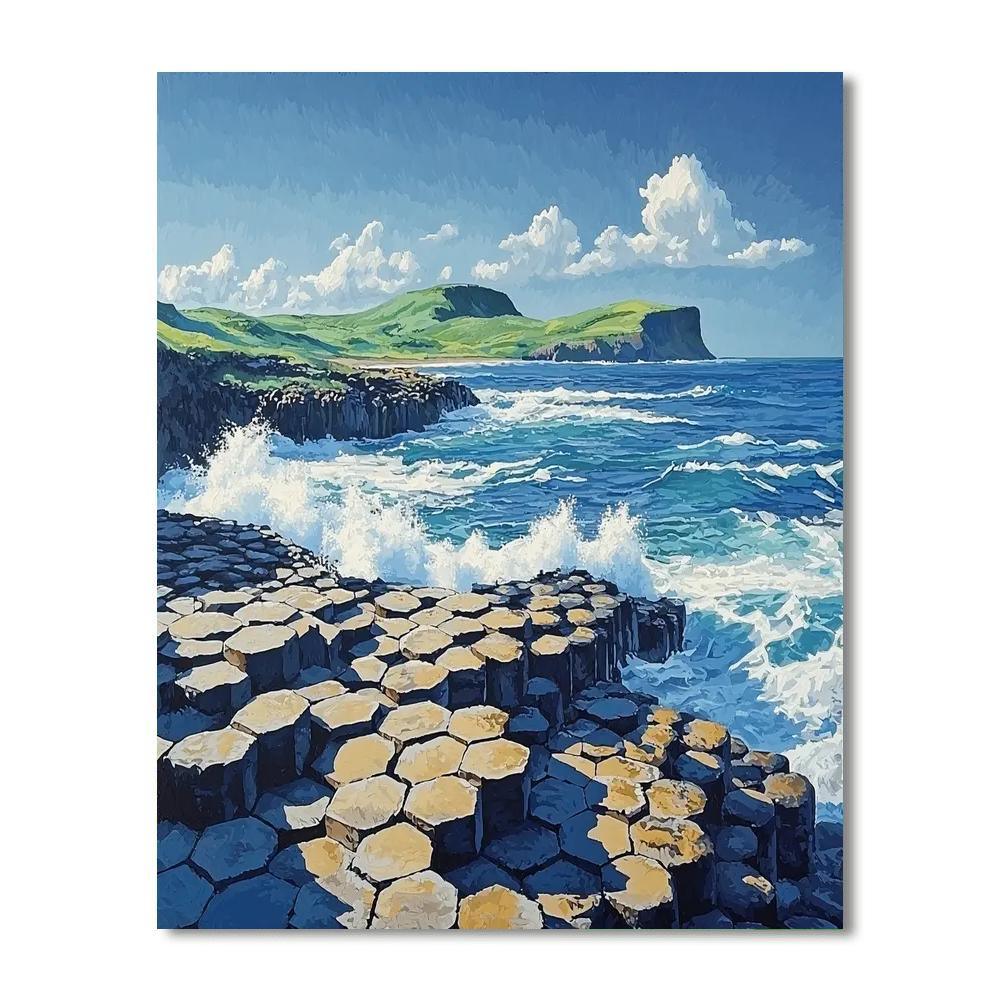 The Giants Causeway Painting Number Kit